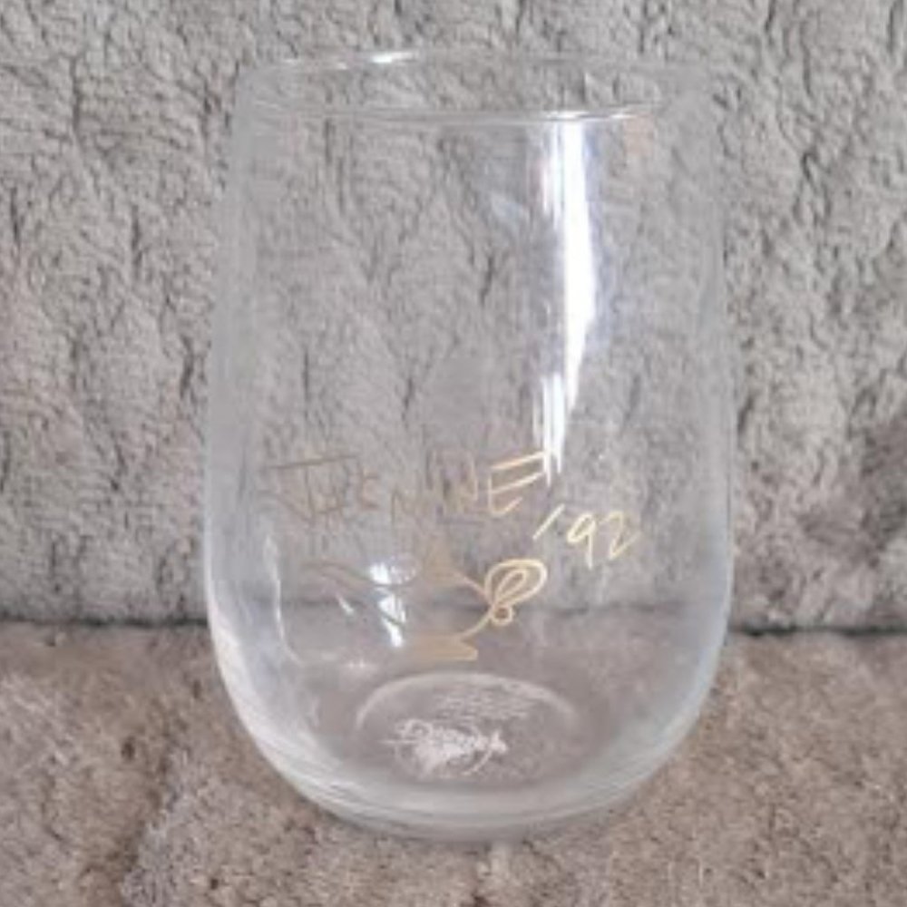 NEW Disney Designer Collection Premiere Series JASMINE Signed Stemless Glass